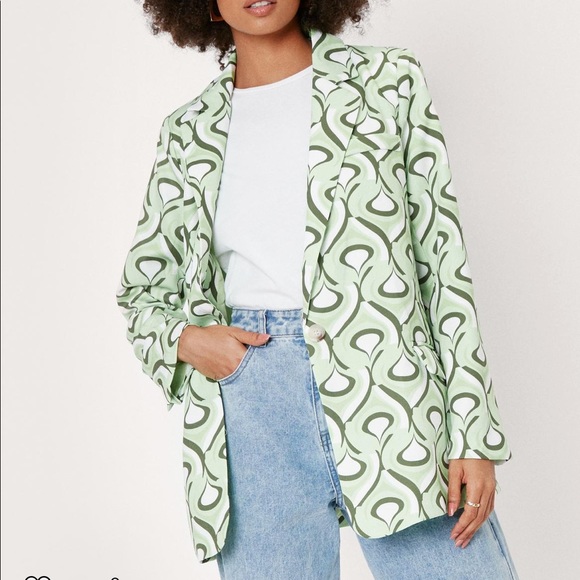 Nasty Gal Abstract blazer - Picture 1 of 6